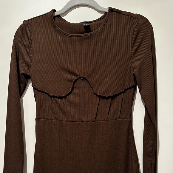 Brown Mini Dress - Picture 3 of 3